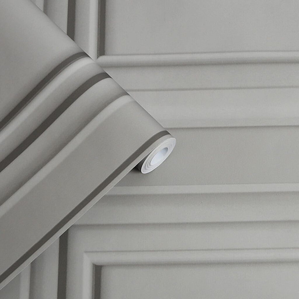 Redbrook Wood Panel Wallpaper - Pale Steel - Laura Ashley - 114907 - Premier Wallcovering