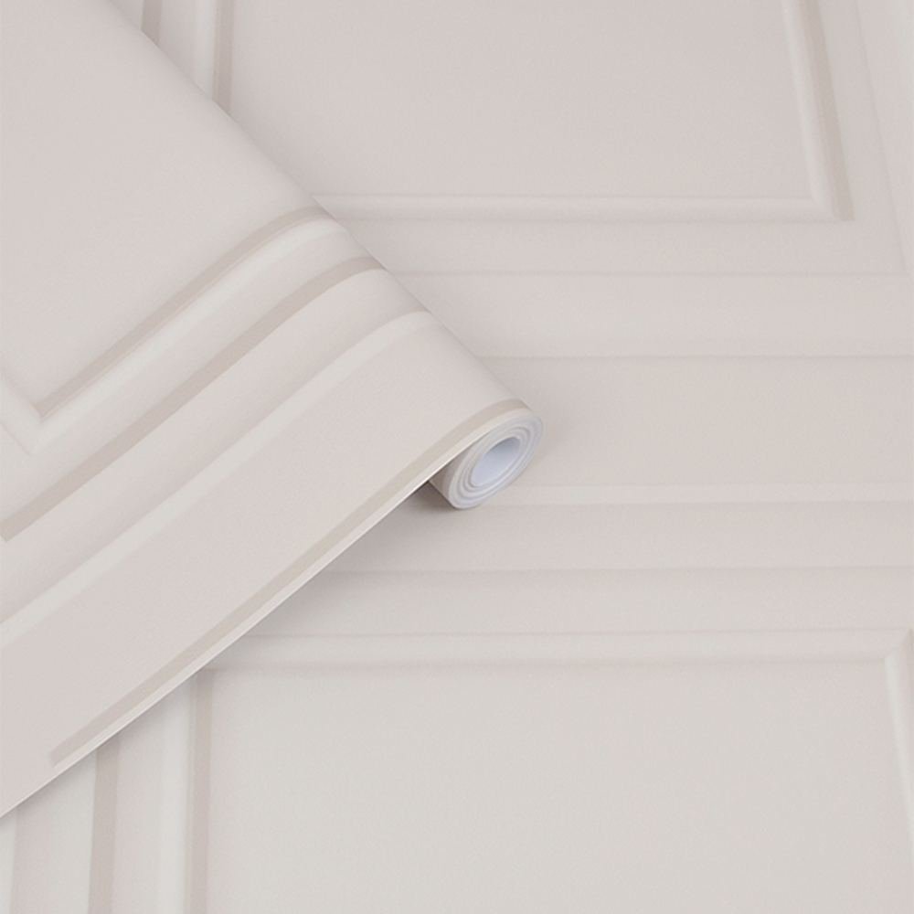 Redbrook Wood Panel Wallpaper - Dove Grey - Laura Ashley - 115256 - Premier Wallcovering