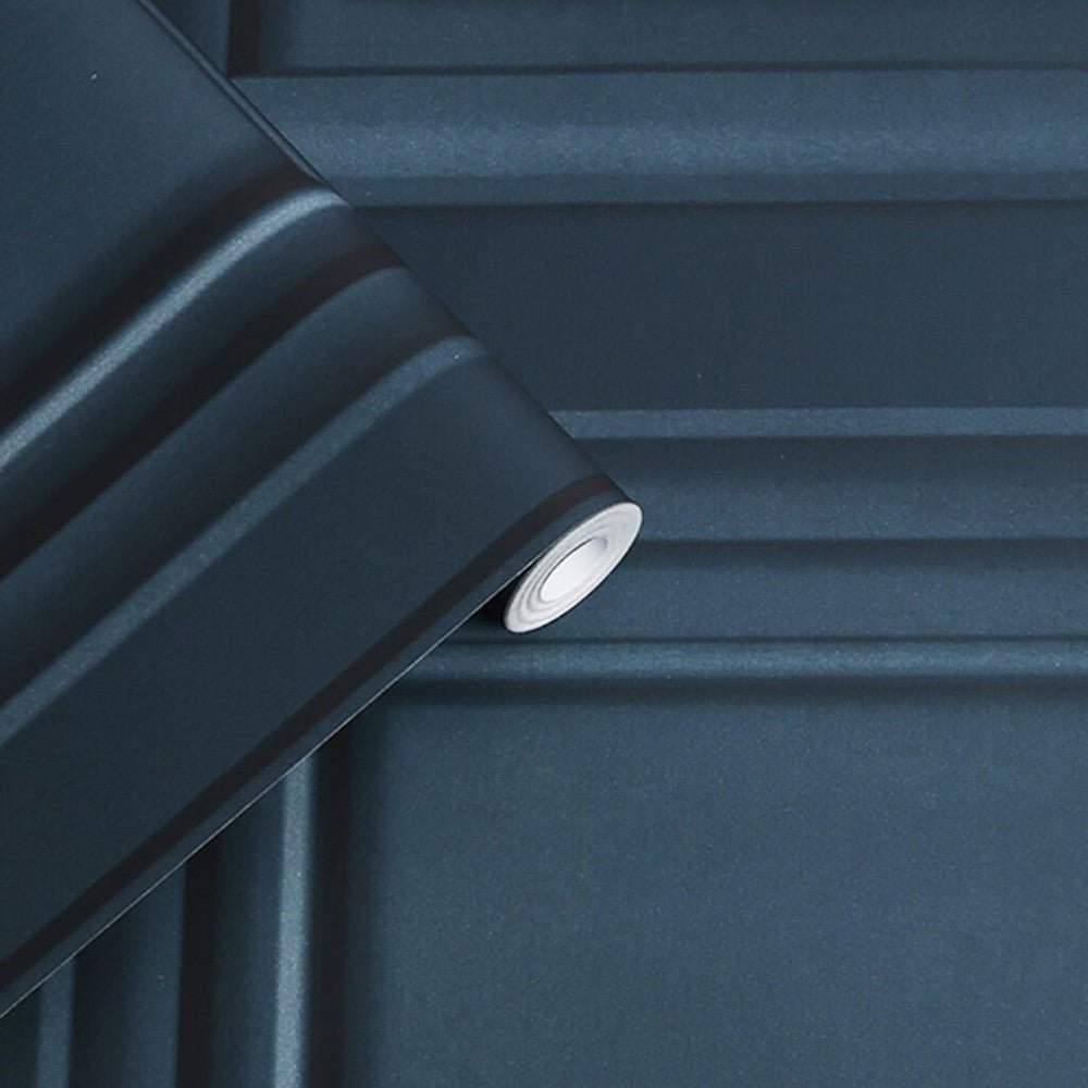 Redbrook Wood Panel Wallpaper - Dark Seaspray - Laura Ashley - 114906 - Premier Wallcovering