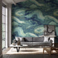 Reflected Obsidian Wallpaper - Azurite - HQN2112852 - Harlequin - Premier Wallcovering