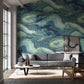 Reflected Obsidian Wallpaper - Azurite - Harlequin - HQN2112852