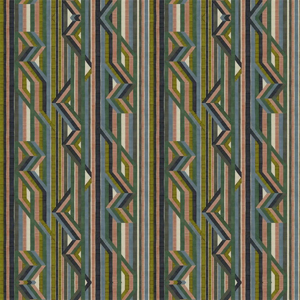 Reflets Sur Le Rhone Grasscloth Wallpaper - Vert Riziere - Christian Lacroix - PCL7059/01 - Premier Wallcovering