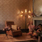 Regale Wallpaper - Russet/Gilver - Clarke & Clarke - W0161/04 - Premier Wallcovering