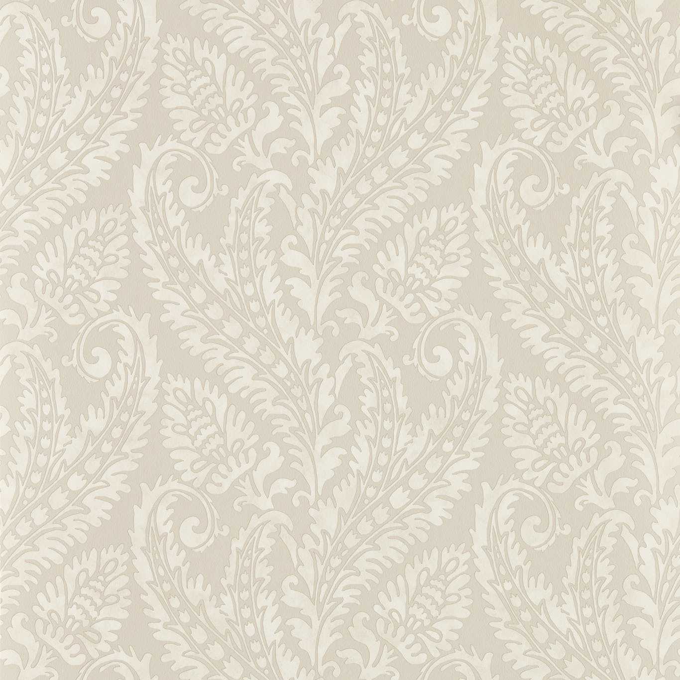 Regale Wallpaper - Ivory/Mocha - Clarke & Clarke - W0161/03 - Premier Wallcovering