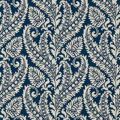 Regale Wallpaper - Denim - Clarke & Clarke - W0161/01 - Premier Wallcovering