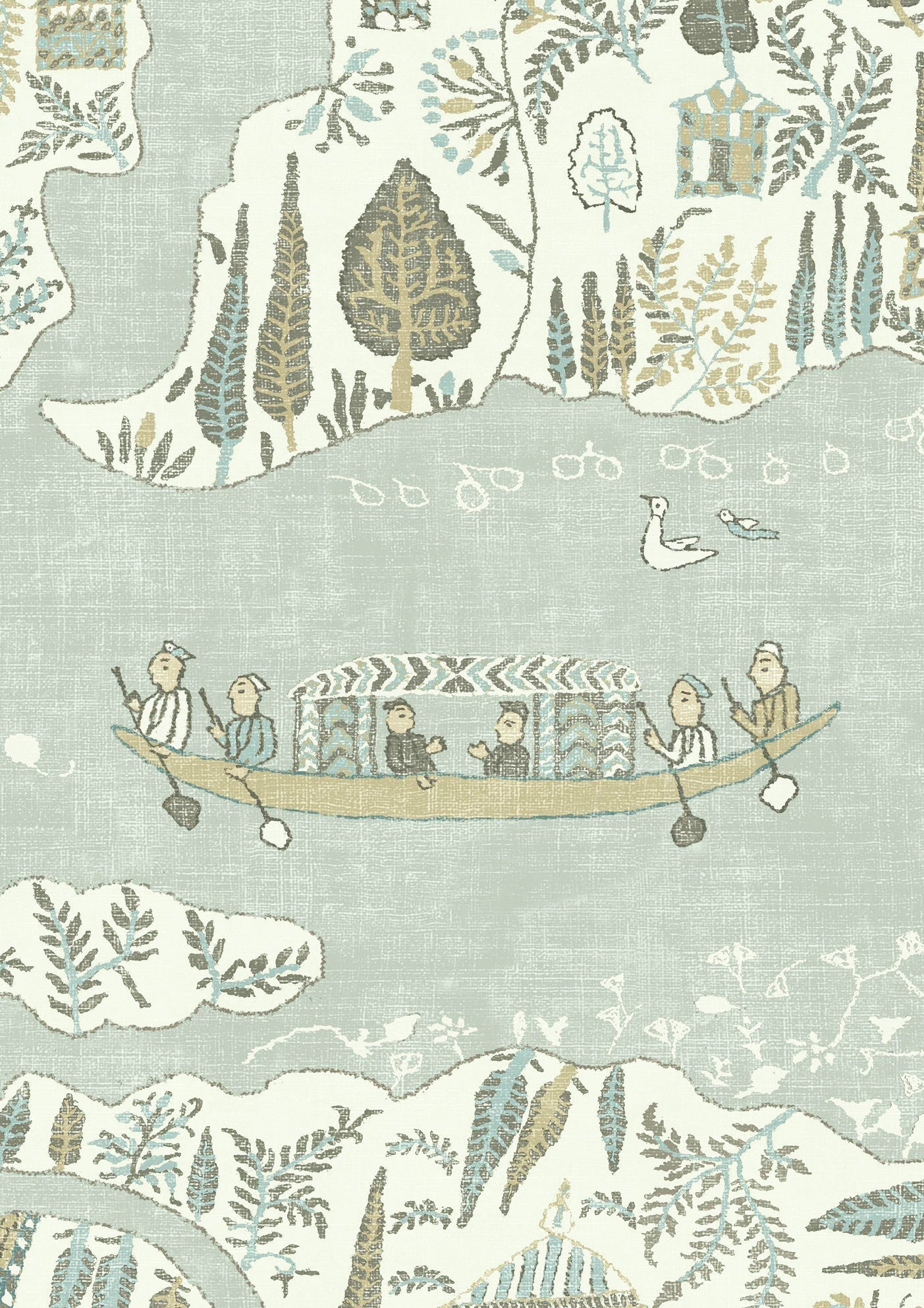 Regatta Wallpaper - Aqua Vita - Lewis & Wood - Premier Wallcovering