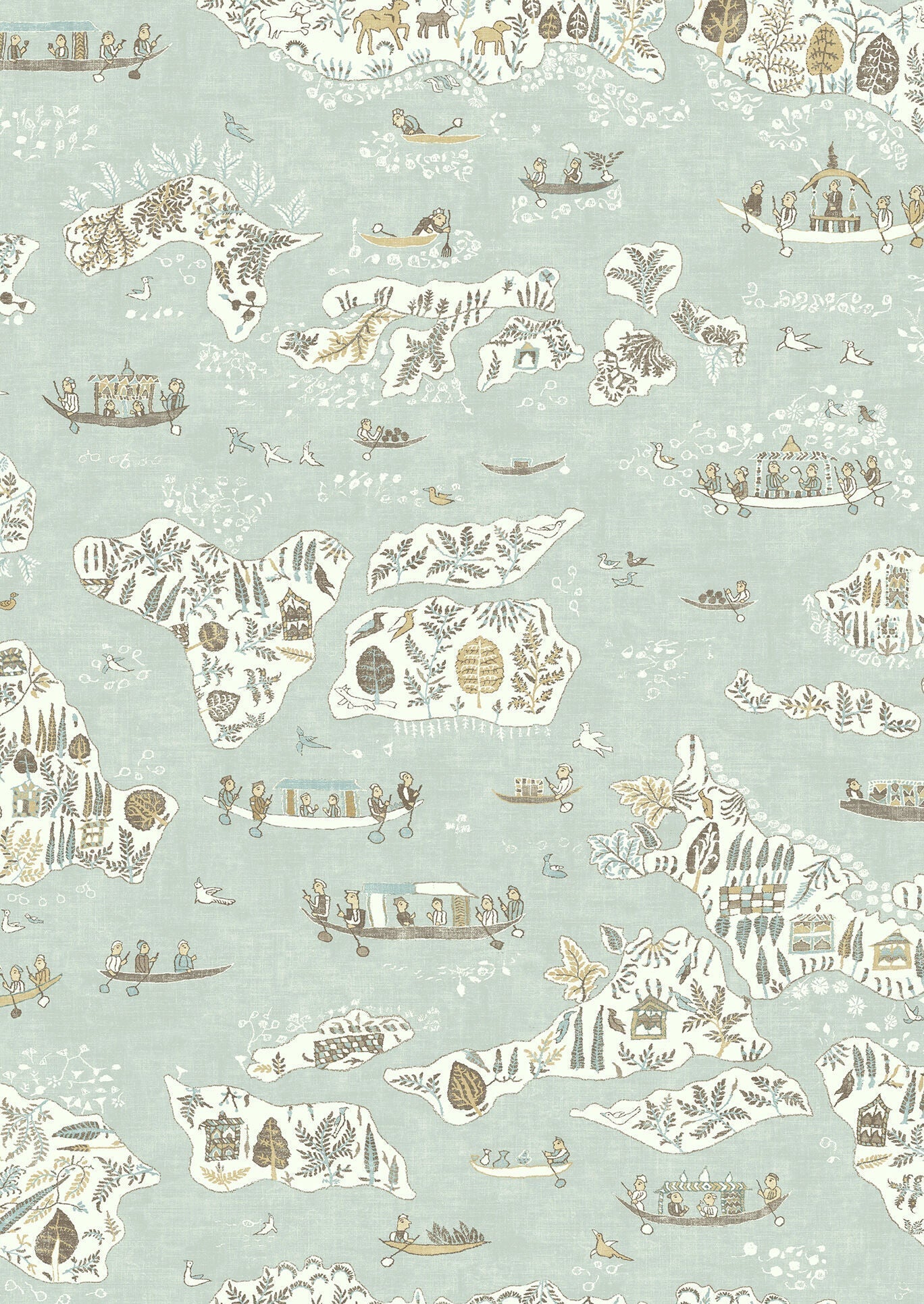 Regatta Wallpaper - Aqua Vita - Lewis & Wood - Premier Wallcovering