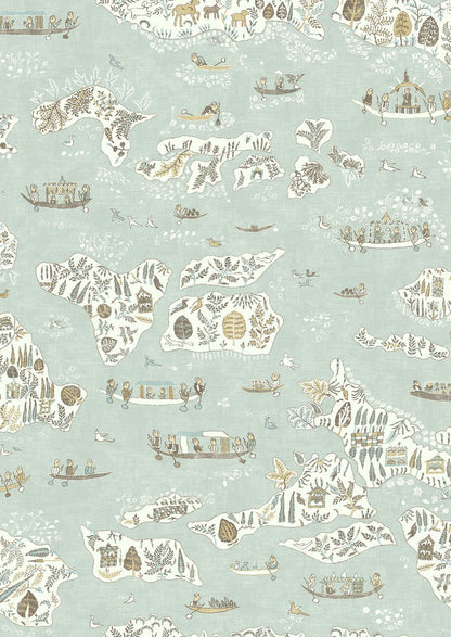 Regatta Wallpaper - Aqua Vita - Lewis & Wood - Premier Wallcovering