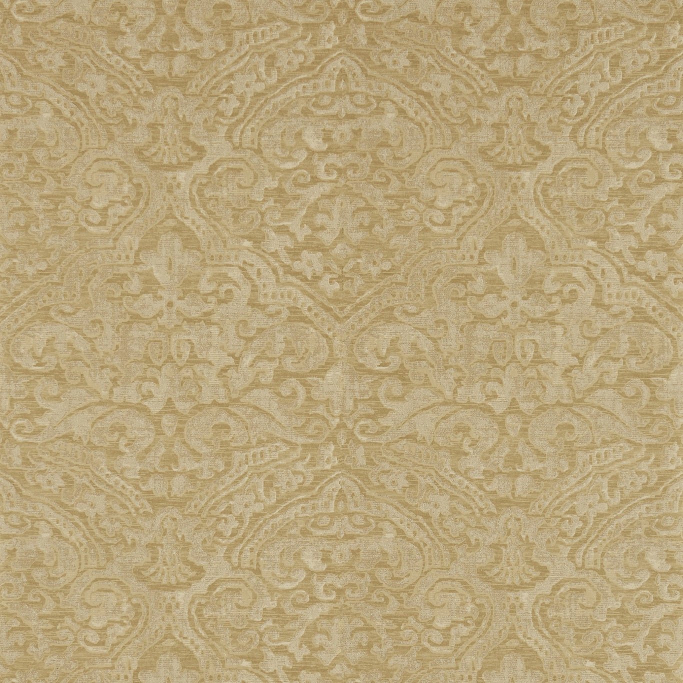 Renaissance Damask Wallpaper - Warm Gold - ZCON312025 - Zoffany
