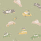 Resan Bilarna Kids Wallpaper - Green - Galerie - Resan - 29012 - Premier Wallcovering