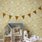 Resan Floral Kids Wallpaper - Beige - Galerie - Resan - 29030 - Premier Wallcovering