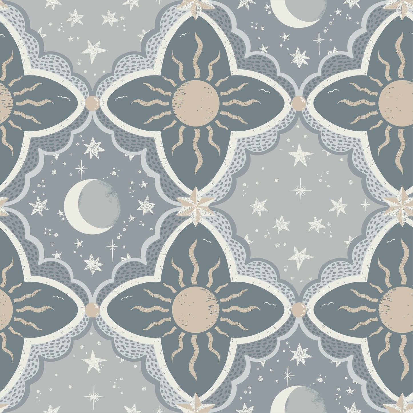 Resan Kids Star Wallpaper - Blue - Galerie - Resan - 29034 - Premier Wallcovering