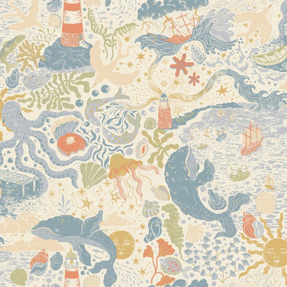 Resan Nautical Wallpaper - Multi - coloured - Galerie - Resan - 29015 - Premier Wallcovering