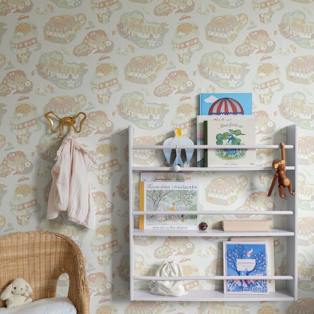 Resan Staden Town Wallpaper - Silver Grey - Galerie - Resan - 29007 - Premier Wallcovering