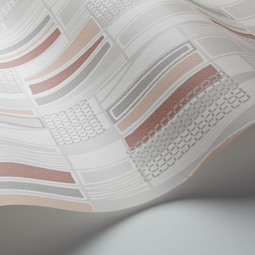 Retro Wallpaper - Grey / Red - Boråstapeter - 5471 - Premier Wallcovering