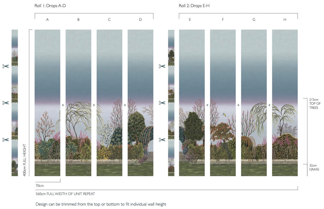 Reverie Wallpaper - Tanzanite - 120/4013 - Cole & Son - Premier Wallcovering
