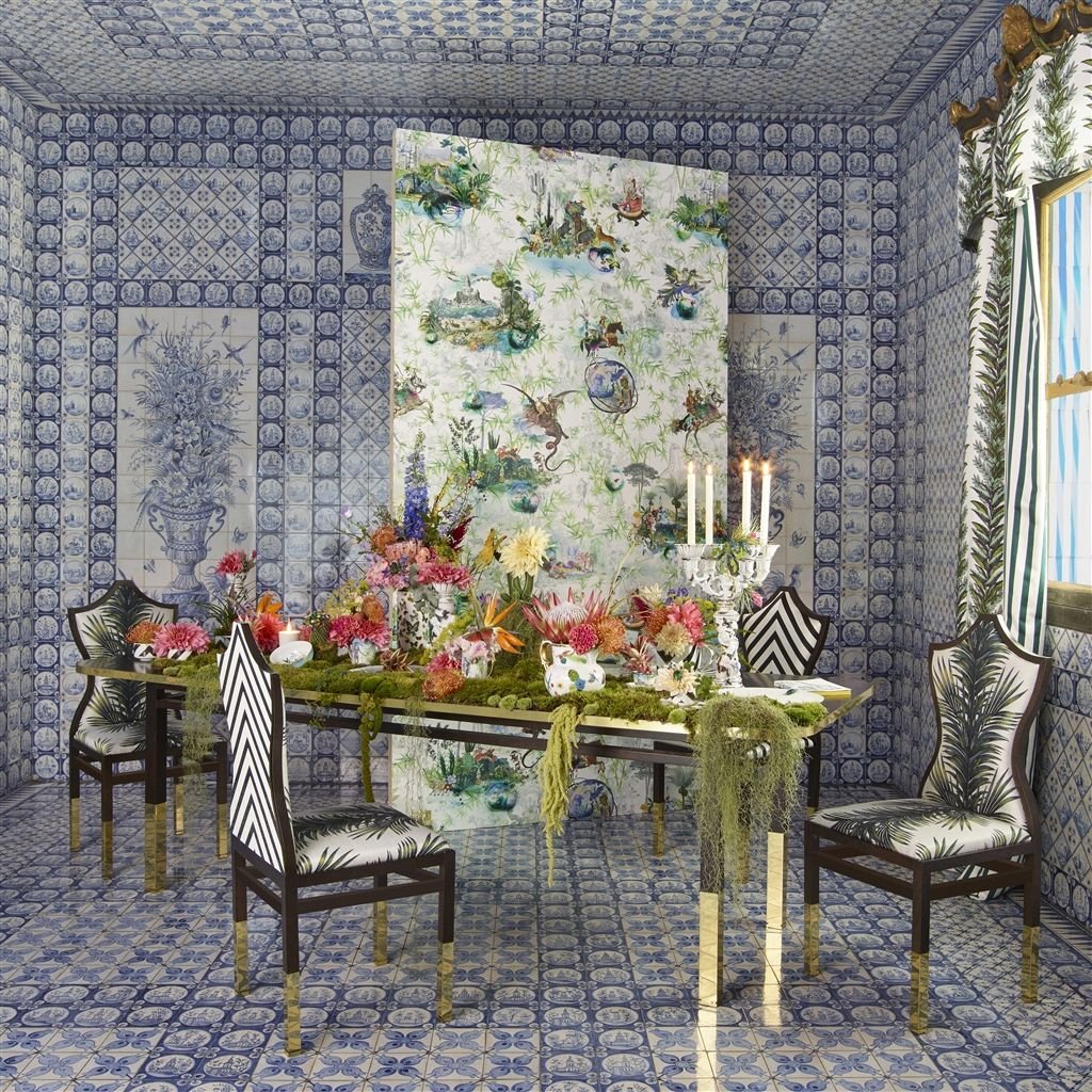 Reveries Wallpaper - Vert Buis - Christian Lacroix - PCL1003/01 - Premier Wallcovering