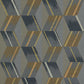 Rhombi Wallpaper - Anthracite - ZRHW312895 - Zoffany