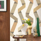 Ribbon Game Color Game Wallpaper - Beige - Casadeco - 200641515 - Premier Wallcovering