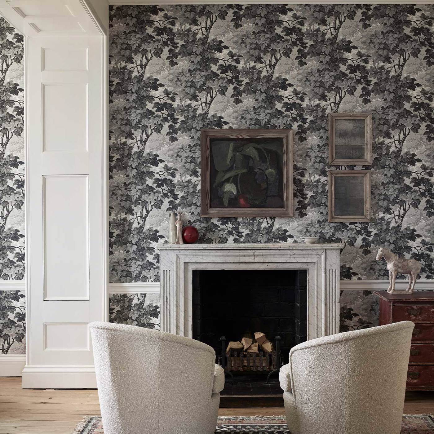 Richmond Park Wallpaper - Charcoal - ZINW310059 - Zoffany