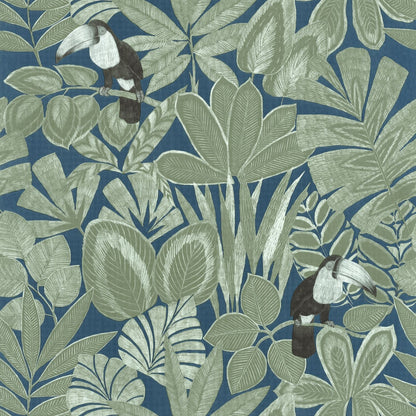 Rio Wallpaper - Kaki Bleu - Caselio - 103926791