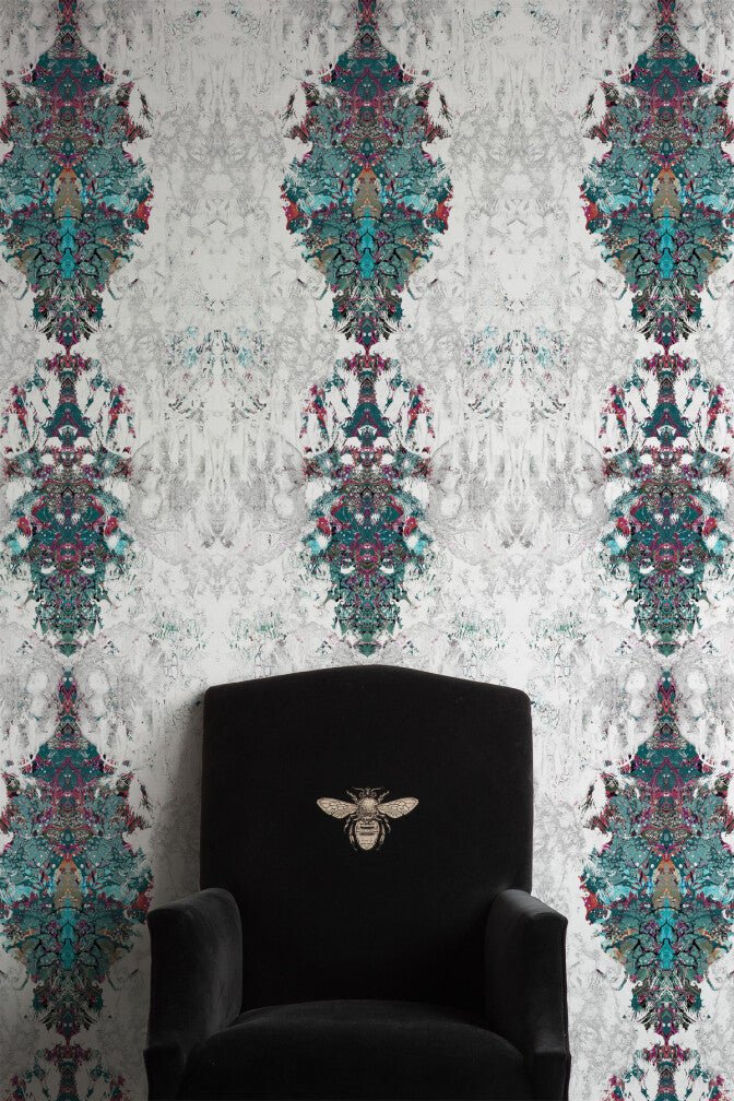 Rip Swathe Wallpaper - Teal - Timorous Beasties - STCO/RSW/SMM/02 - Premier Wallcovering