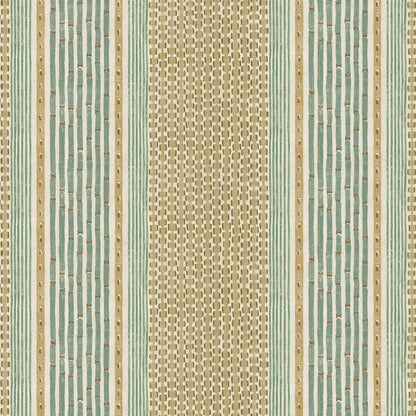 Rita Stripe Wallpaper - Quince and Petrol - Josephine Munsey - JMW-104201 - Premier Wallcovering