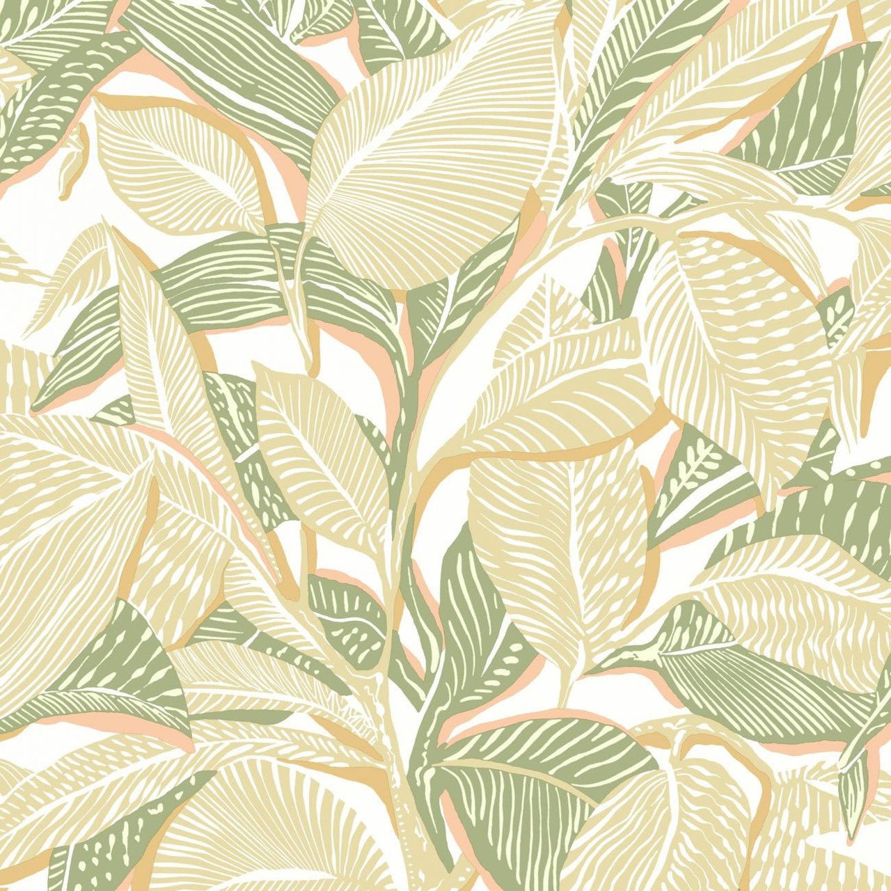 Riviera Mediterranee Wallpaper - Melon - Casadeco - 87417430 - Premier Wallcovering
