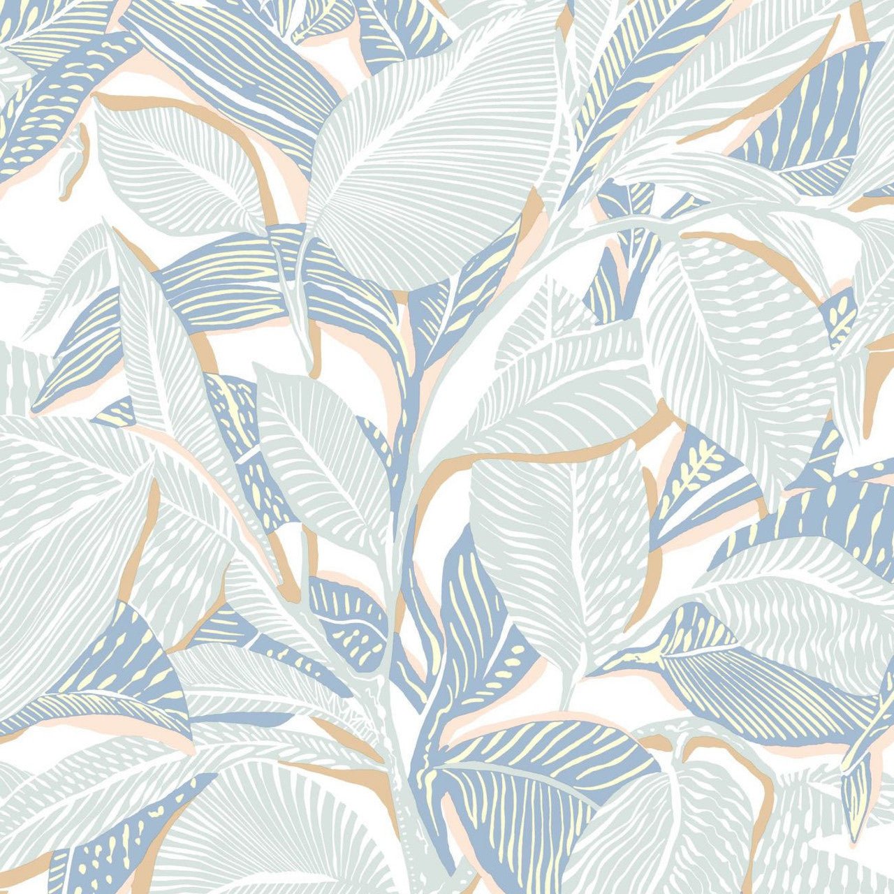 Riviera Mediterranee Wallpaper - Bleu Mer - Casadeco - 87416048 - Premier Wallcovering