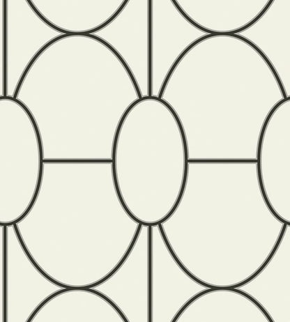 Riviera Wallpaper - Black on White - 105/6026 - Cole & Son - Premier Wallcovering