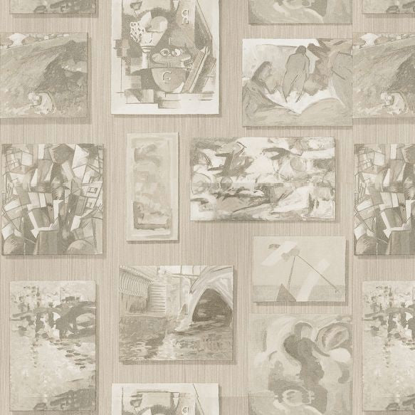 Rockefeller Wallpaper - Coffee  - Andrew Martin - MUSROCOA