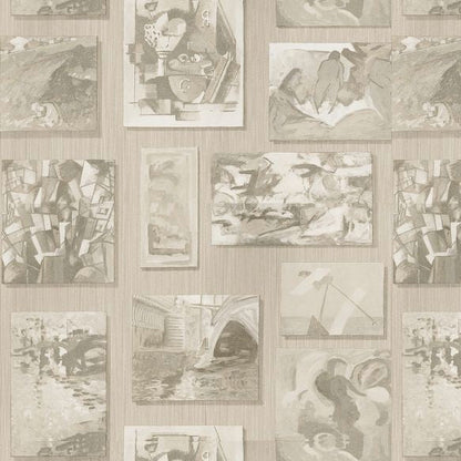 Rockefeller Wallpaper - Coffee  - Andrew Martin - MUSROCOA