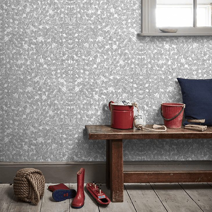 Romans Wallpaper - Black & White - Boråstapeter - 1766 - Premier Wallcovering