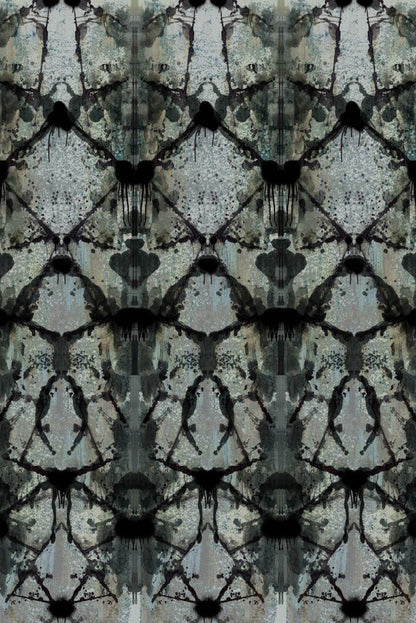 Rorschach Diamond Wallpaper Panel - Blue Grey - Timorous Beasties - ROR/RDI/ARSK/01 - Premier Wallcovering