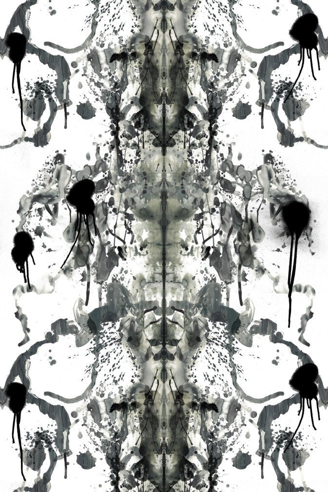 Rorschach Superwide Wallpaper - Ice - Timorous Beasties - ROR/RSW/OBRN/02 - Premier Wallcovering