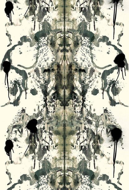 Rorschach Velvet Fabric - Sand - Timorous Beasties - DIGI/ROR/40900/01 - Premier Wallcovering