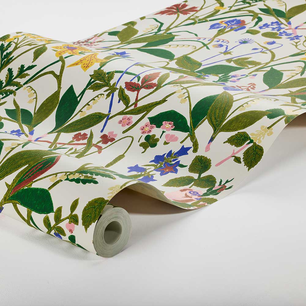 Ros och Lilja Wallpaper - Multi - coloured - Boråstapeter - 1962 - Premier Wallcovering