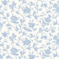 Rosa Les Belles Toiles De Jouy Wallpaper - Bleu Faience - Casadeco - 87966726 - Premier Wallcovering