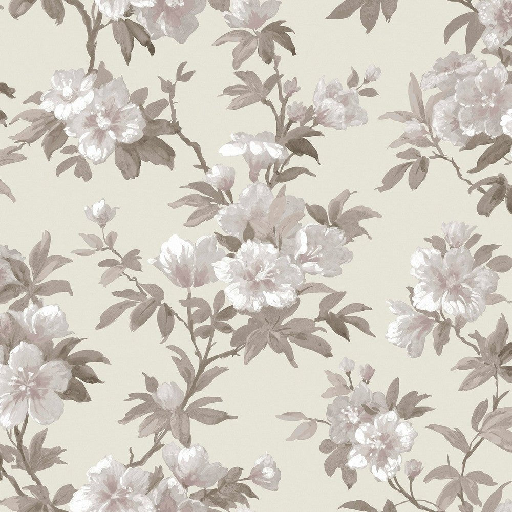 Rosamund Wallpaper - Natural - Laura Ashley - 127389 - Premier Wallcovering