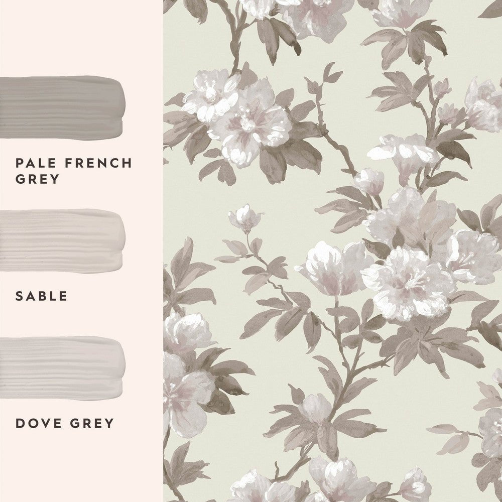 Rosamund Wallpaper - Natural - Laura Ashley - 127389 - Premier Wallcovering