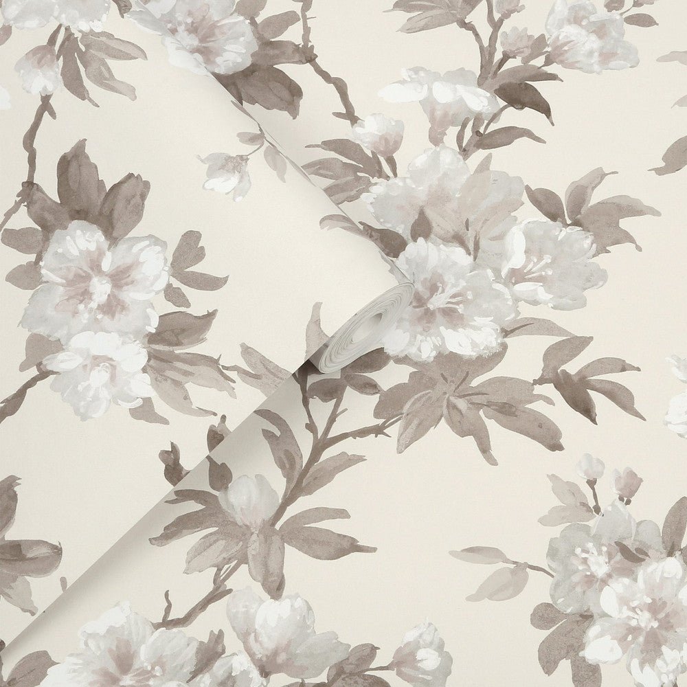 Rosamund Wallpaper - Natural - Laura Ashley - 127389 - Premier Wallcovering