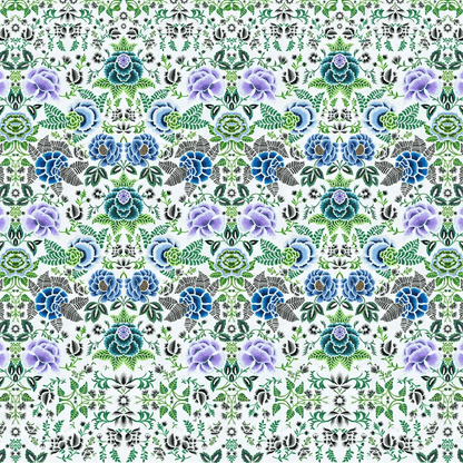 Rose De Damas Wallpaper - Cobalt - PDG1168/01 - Designers Guild