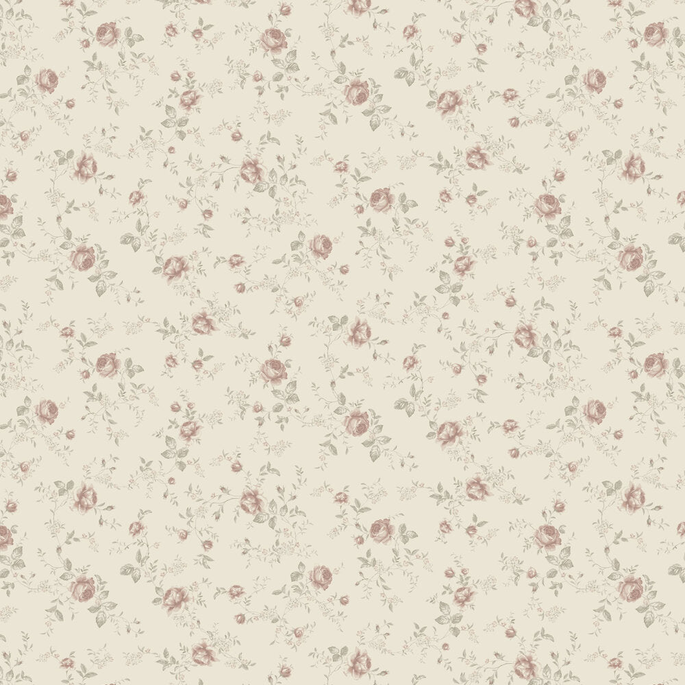 Rose Garden Wallpaper - Beige - Boråstapeter - 6929 - Premier Wallcovering