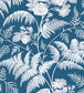 Rose Wallpaper - White & Ice Blue on Denim - 115/10031 - Cole & Son - Premier Wallcovering