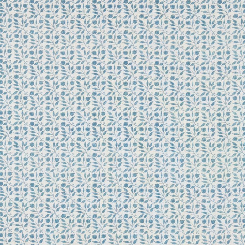 Rosehip Fabric - Mineral Blue - Morris & Co - DM3P224490 - Premier Wallcovering