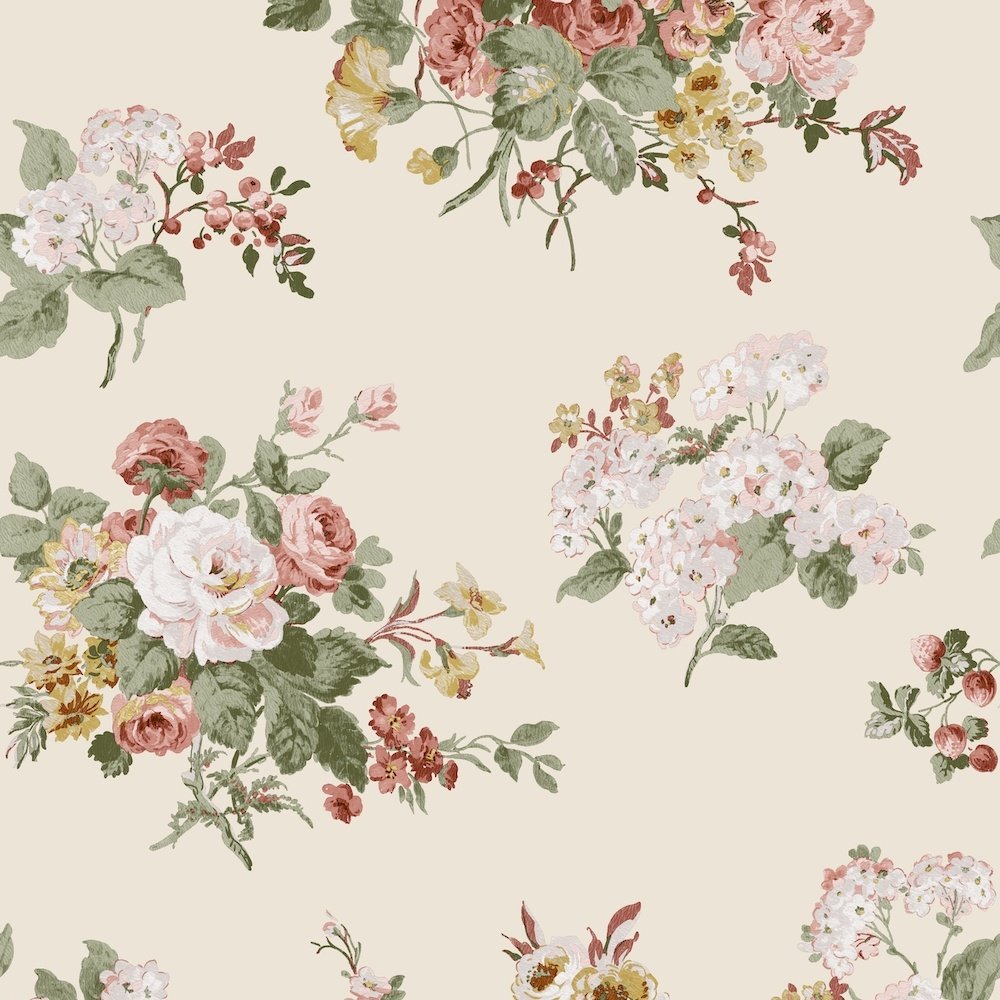Rosemore Wallpaper - Pale Sable - Laura Ashley - 114897 - Premier Wallcovering