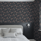 Rosentrad Wallpaper - Charcoal - Boråstapeter - 4825 - Premier Wallcovering