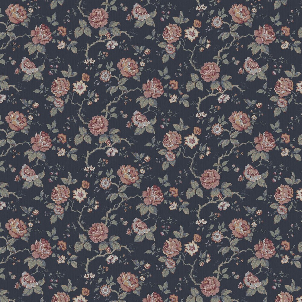 Rosentrad Wallpaper - Charcoal - Boråstapeter - 4825 - Premier Wallcovering