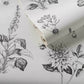 Roseraie Wallpaper - Charcoal - Clarke & Clarke - W0197/02 - Premier Wallcovering