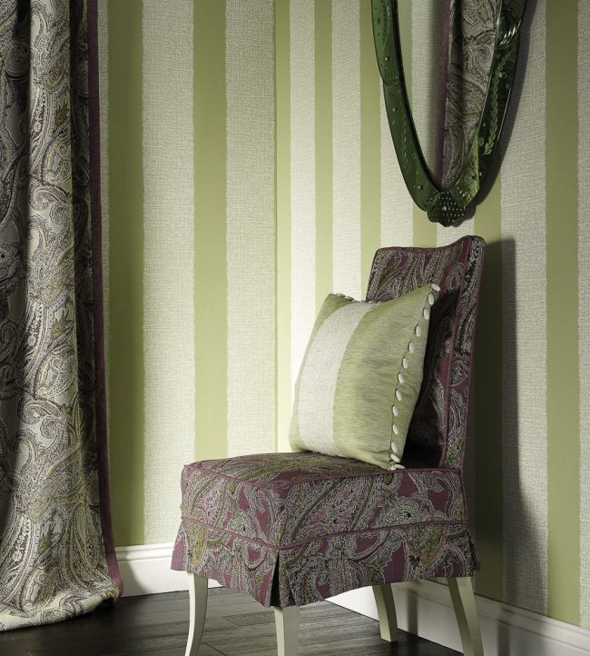 Rothesay Wallpaper - Green - Nina Campbell - NCW4125 - 03 - Premier Wallcovering